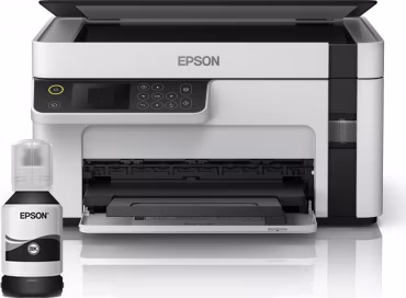 Atramentová tlačiareň EPSON EcoTank Mono M2120, 3v1,A4, 1200x2400dpi, 32 str./min, USB, Wi-Fi, 3 roky záruka po registrácii.