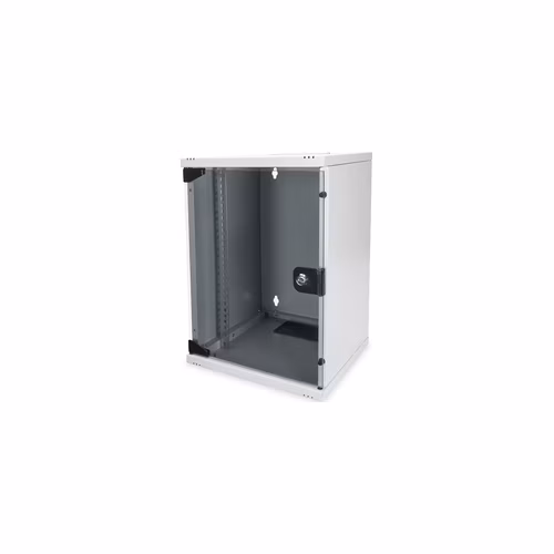 DIGITUS 254 mm (10 ") 9U nástěnná skříňka 464x312x300 mm, barva šedá (RAL 7035)