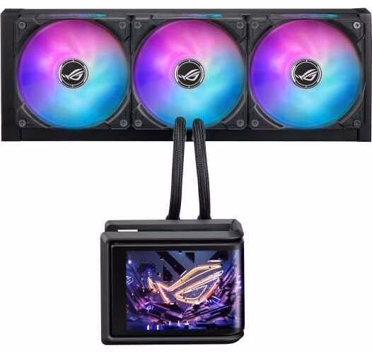 ASUS ROG Ryuo IV SLC 360 ARGB / vodní chlazení / 3x 120mm fan / AM4+AM5 / 1700,1851 / RGB podsvícení / LCD Displej