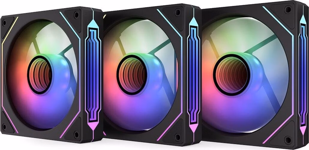 Krux ventilátor Corvus 120 Reverse ARGB KIT / 3x120 mm ARGB fan / infinity mirror efekt