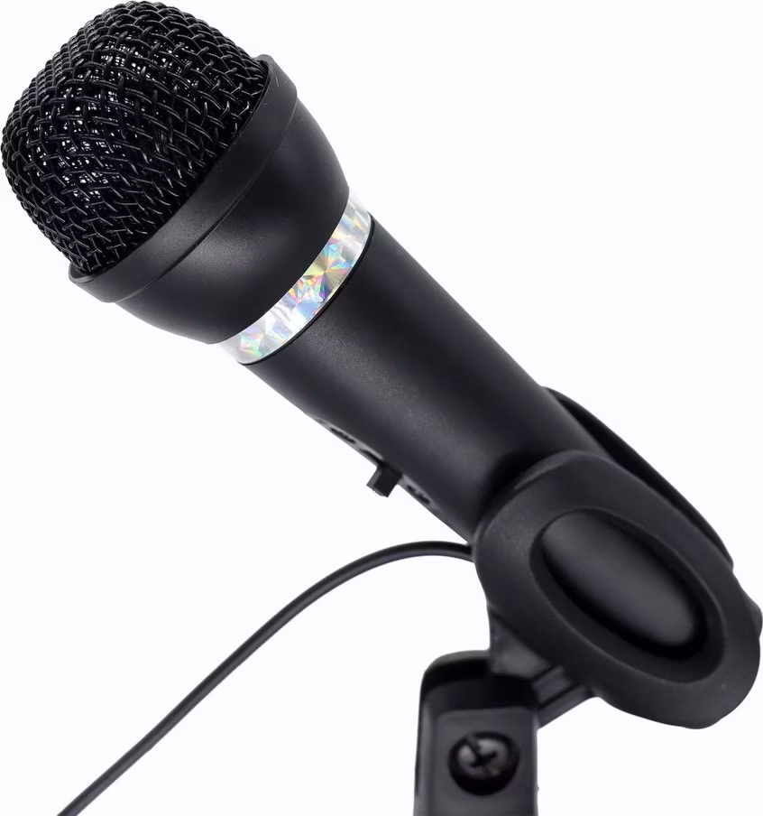 Gembird mikrofón, 3.5 mm jack, s podstavcom, kondenzátorový