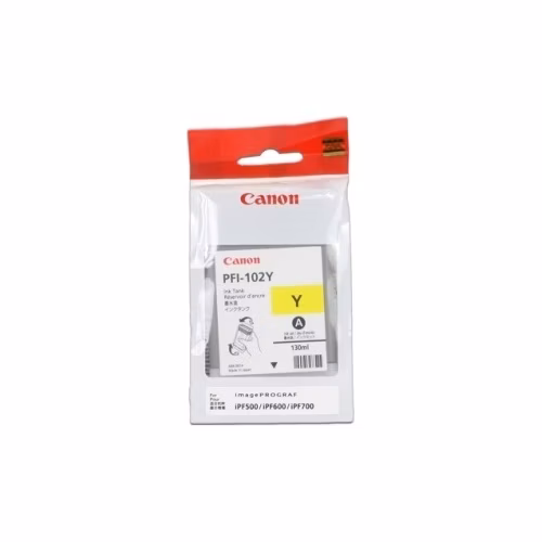 Canon cartridge PFI-102Y iPF-500, 6x0, 7xx, LP-xx (PFI102Y)/yellow/130ml