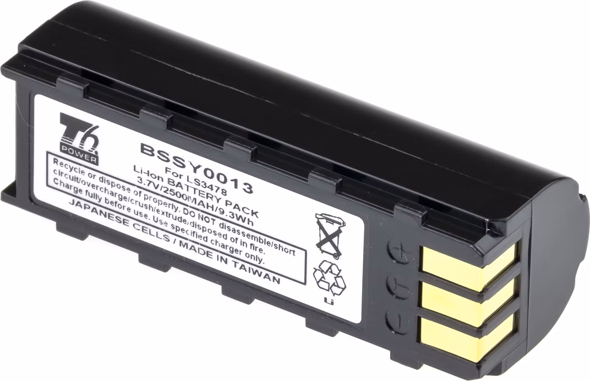 Batéria T6 Power pre Symbol Motorola Zebra LS3478, LS3578, DS3478, DS3578, 2500mAh, 9,3Wh, Li-ion