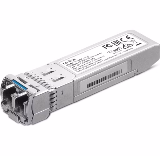 Omada 10Gbase-LR SFP+ LC Transceiver SPEC: 1310 nm Single-mode, LC Duplex Connector, Up to 10 km Distance