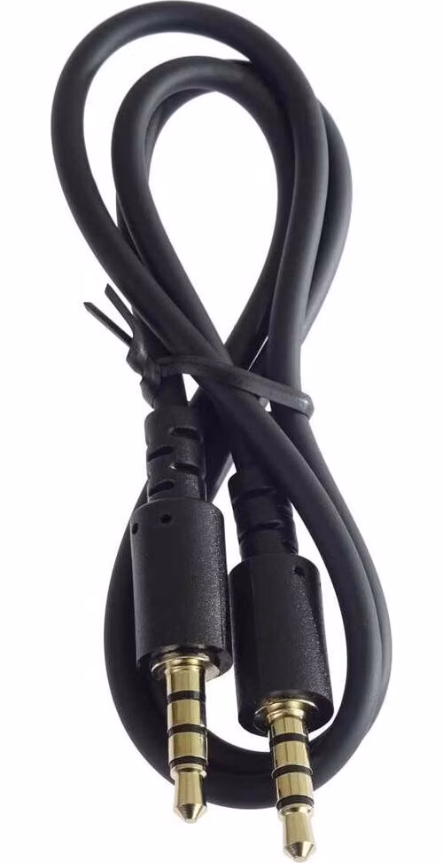 Káblový konektor PREMIUMCORD 3.5 mm 4 pin M/M 2 m pre Apple iPhone, iPad, iPod