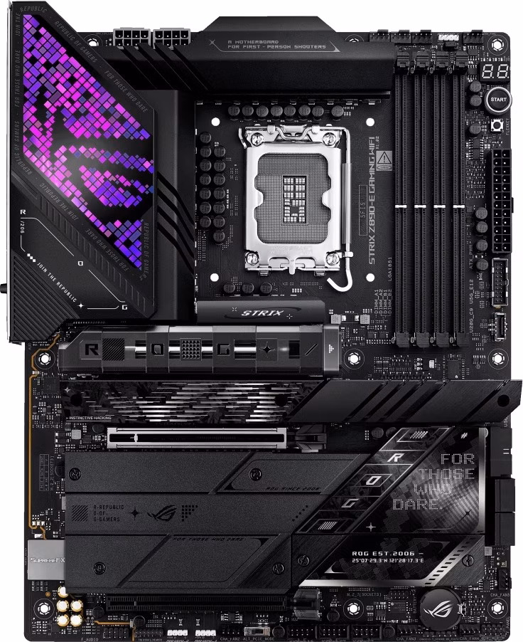 ASUS MB Sc LGA1851 ROG STRIX Z890-E GAMING WIFI, Intel Z890, 4xDDR5, 1xDP, 1xHDMI, 2xThunderbolt, WI-FI, ATX