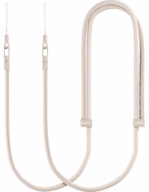 Spello Rope Crossbody Strap - béžová