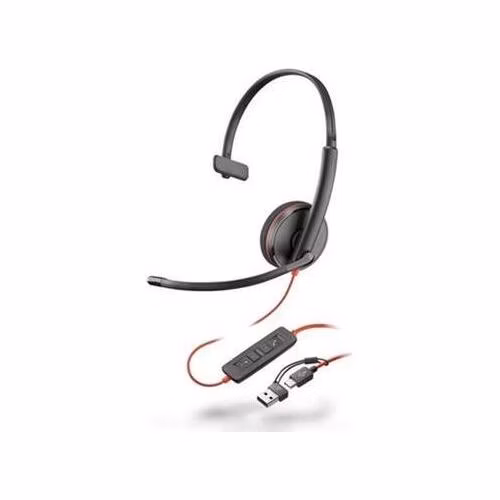 HP Poly BW 3210 Mono USB-C HS +USB-C/A