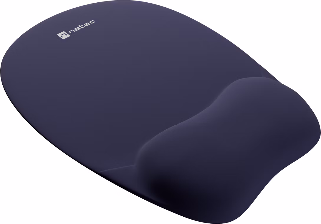 Podložka pod myš ergonomická Natec CHIPMUNK, pamäťová pena, Navy modrá, 230x200 mm