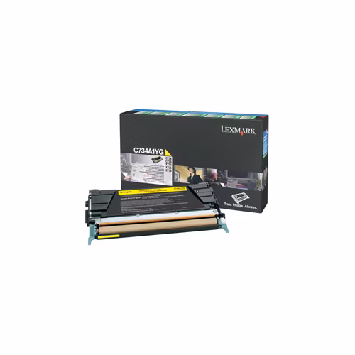 Lexmark C734, C736, X734, X736, X738 Yellow Return Programme Toner Cartridge (6K)
