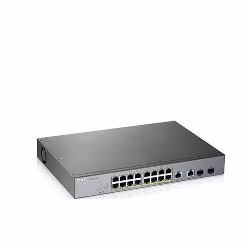 Zyxel GS1350-18HP, 18 Port managed CCTV PoE switch, long range, 250W (1 year NCC Pro pack license bundled)