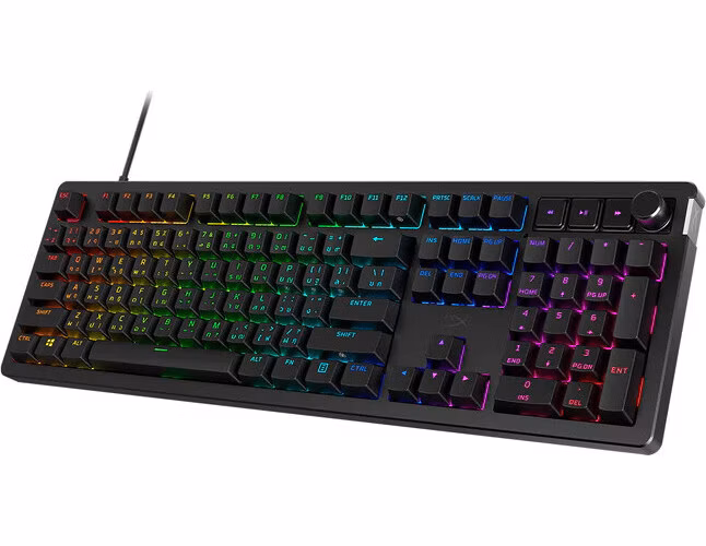 HP HyperX Alloy Rise/Drátová USB/US layout/Čierna