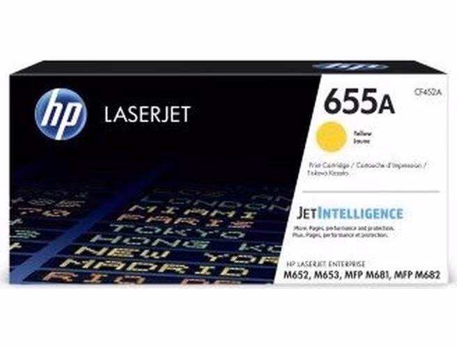 HP 655A Yellow Original LaserJet Toner Cartridge (CF452A)