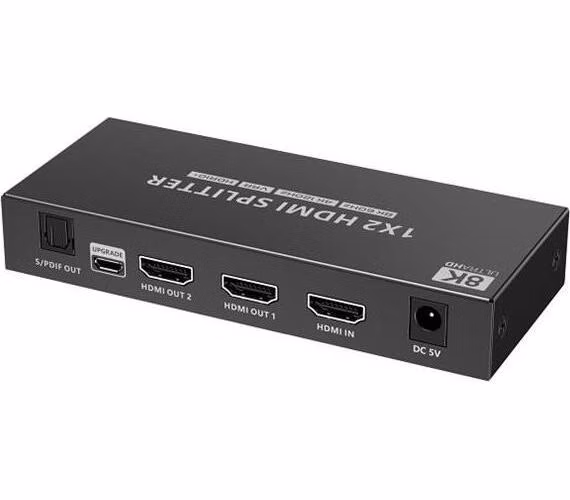 PremiumCord HDMI 2.1 splitter 1-2 porty, 8K@60hz, 4K@120Hz, 1080p, HDR+