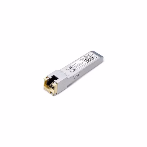 Omada 1000BASE-T RJ45 SFP Module SPEC: 1000Mbps RJ45 Copper Transceiver, Plug and Play with SFP Slot, Up to 100 m Distan