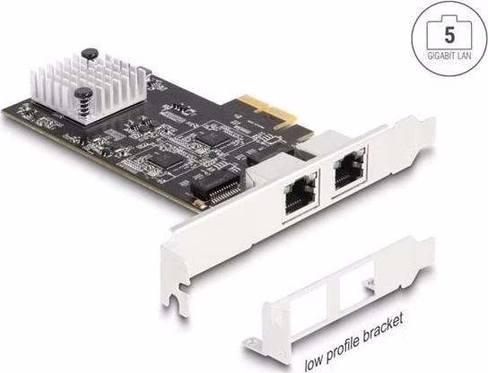 Delock PCI Express x2 karta na 2 x RJ45 5 Gigabit LAN