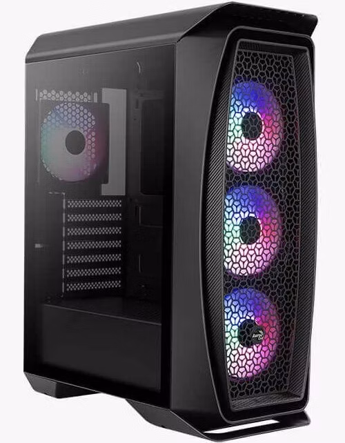 AEROCOOL skříň Aero One Frost ML G, Mid tower, 2x USB 3.0, 2x audio, 4x 120mm RGB Fan, bez zdroje