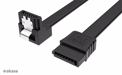 AKASA - Proslim SATA kábel 90 ° - 50 cm