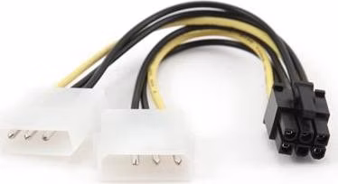 GEMBIRD Kabel redukce - rozdvojka napájení 1x 5,25" na PCIe (6pin)