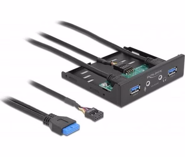 Delock 3.5” USB 3.2 Gen 1 přední panel 2 x USB Typ-A + HD-Audio