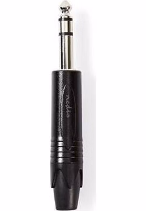 Nedis COTP23901BK - Stereofonní Audio Konektor | 6,35mm Zástrčka | Černá barva