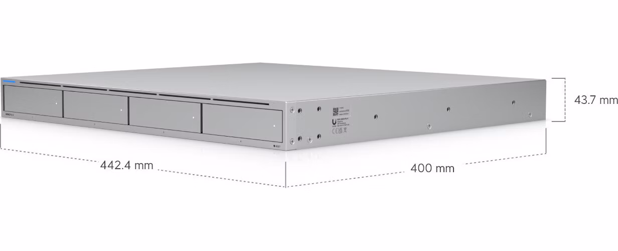 Ubiquiti UniFi UNAS Pro 4 - NAS server, 4x 2,5/3,5" slot HDD/SSD, 2x M.2 NVMe, RAID, 1GbE, 2x SFP+