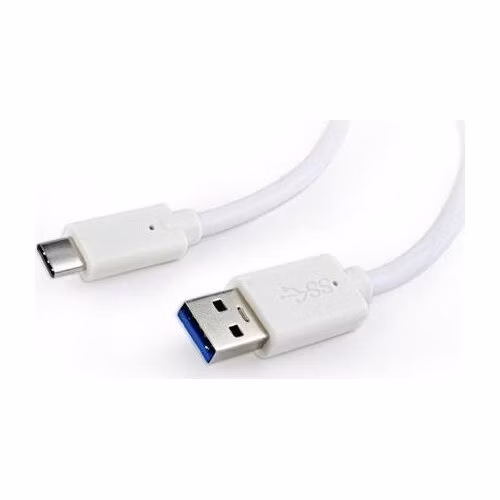 Gembird kábel USB 3.0 (AM) na USB 3.1 (CM), 0.1 m, biely