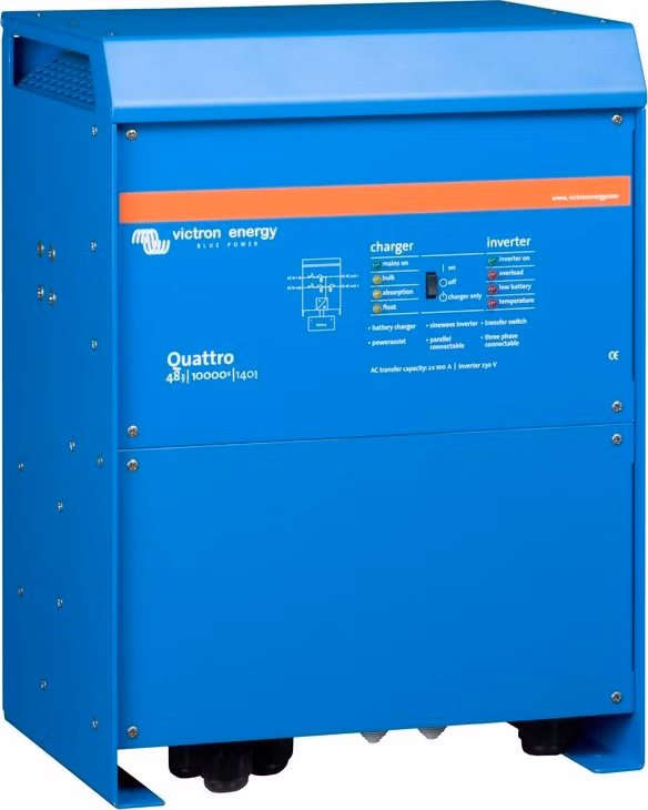 Victron Quattro měnič/nabíječ 48V/10000VA/140A-100A/100A