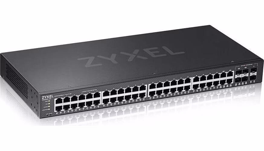 Zyxel GS2220-50 50-portový gigabitový riadený prepínač L2, 44x gigabitový RJ45, 4x gigabitový RJ45/SFP, 2x gigabitový SFP