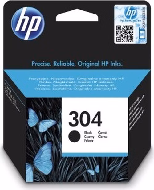 HP 304 Black Original Ink Cartridge, N9K06AE