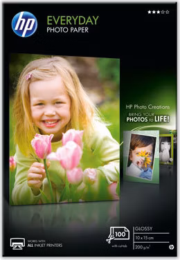 HP CR757A Photo Paper Glossy Everyday, 100 ks, 100 x 150 mm, 200 g/m2