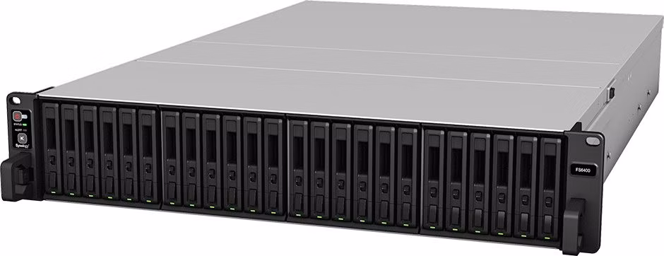 Synology FS6400 Flash Station   2U, 24x SAS, 32GB RAM, 2x 10Gb LAN, 2x 1Gb LAN, redund.zdroj, 2x PCIe