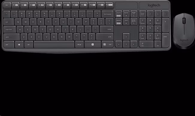 Logitech® MK235 Wireless Keyboard and Mouse - GREY - US INT'L - INTNL