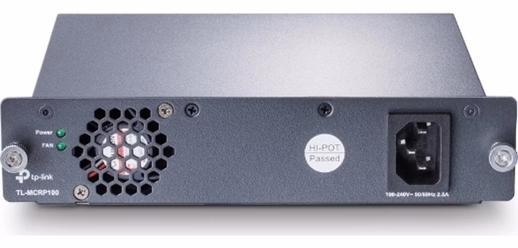 Omada Redundant Power Supply Module SPEC: 100-240VAC Input, 12VDC Output FEATURE: Redundant Power Supply Module for TL-M