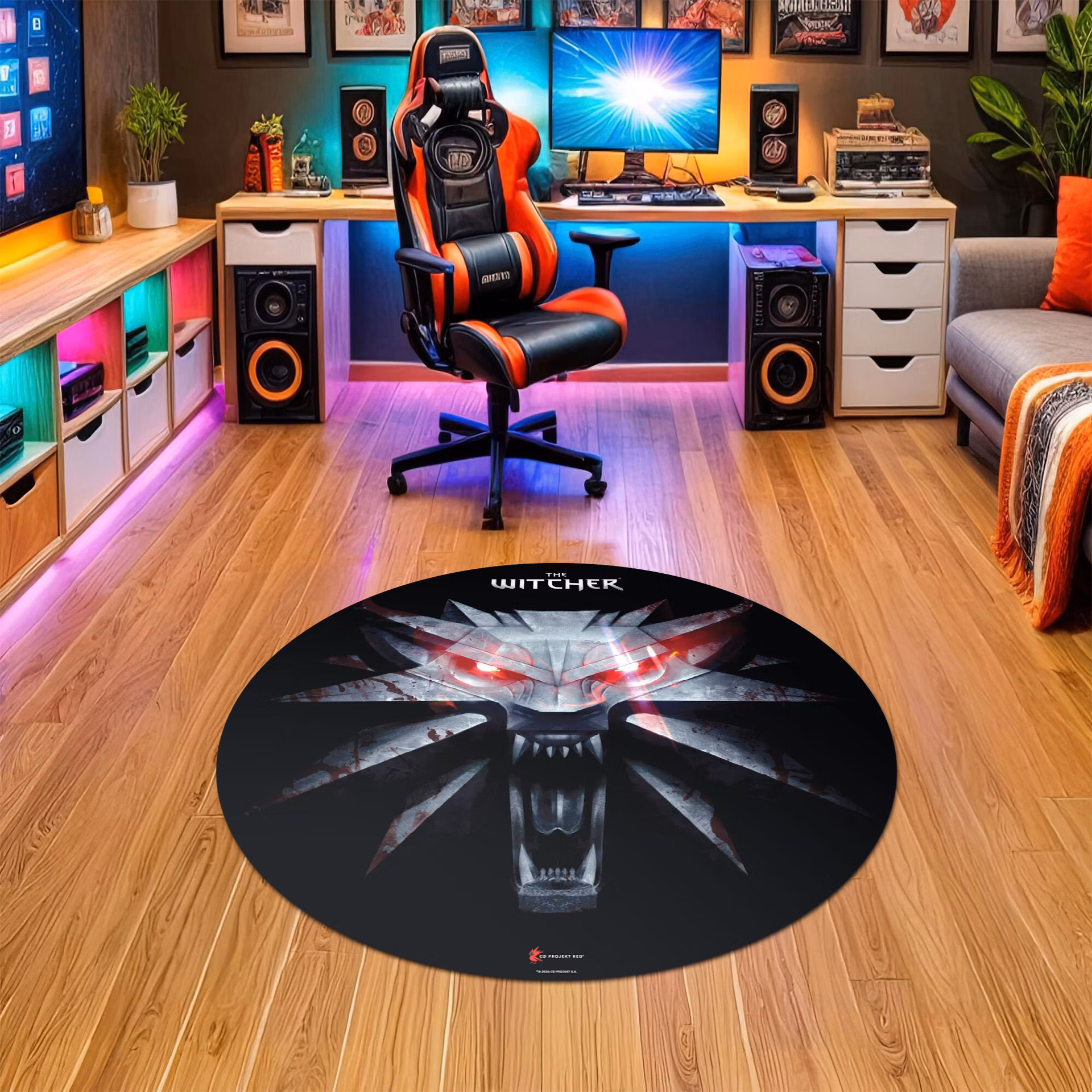 GLO The Witcher School of The Wolf Floor Mat