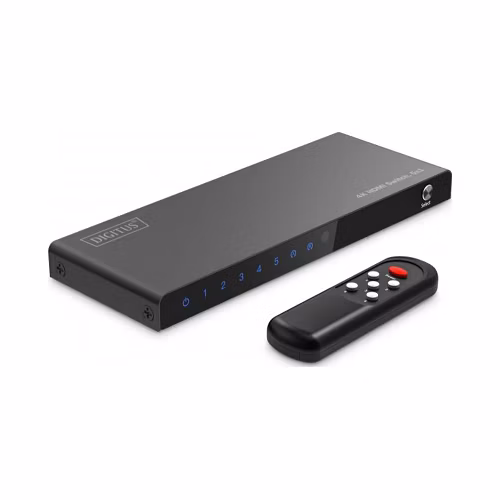 DIGITUS 5x1 HDMI Switch, 4K/60Hz HDCP 2.2