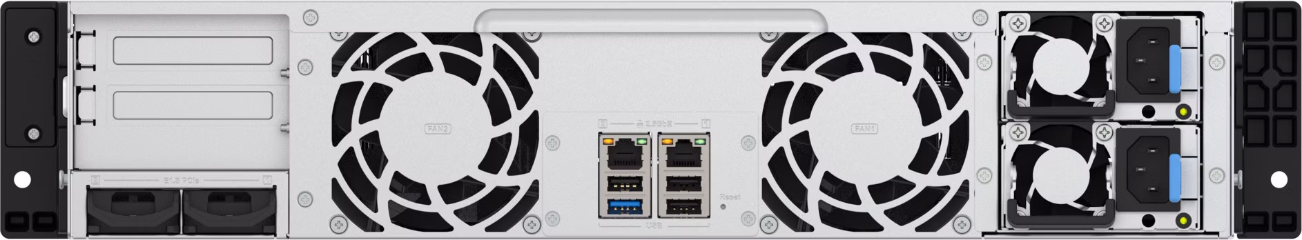 QNAP TS-h1465U-RP-8G (Intel 4core, ZFS, 8GB DDR5 RAM, 12x SATA + 2x E1.S, 1x PCIe, 2x 2,5GbE)