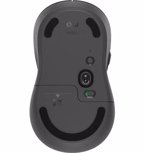 Logitech myš Signature M650 Large/optická/bezdrátová/400-2000dpi/5 tlačítek/logitech bolt/bluetooth/grafitová