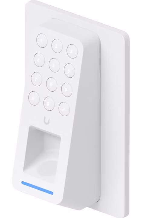 Ubiquiti UniFi Access G3 Reader Fingerprint W - Přístupová čtečka, otisk prstů, klávesnice, IP55, PoE, bílá