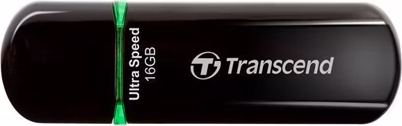 TRANSCEND Flash disk 16GB JetFlash®600, USB 2.0 (R:32/W:16 MB/s) čierna/zelená