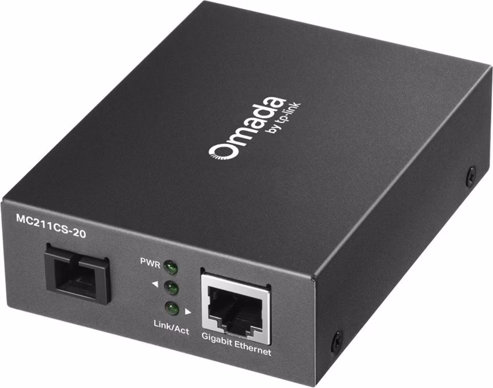 TP-Link OMADA MC211CS-20 WDM media konvertor (1xGbE,1x simplex SC/UPC, SM, 1550/1310nm, 20km)