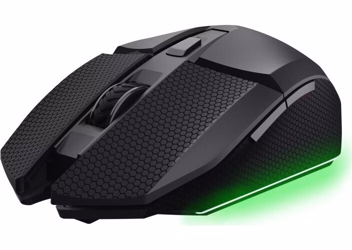 Trust GXT122 FELOX+/Herní/Optická/Pro praváky/10 000 DPI/USB+BT/Černá