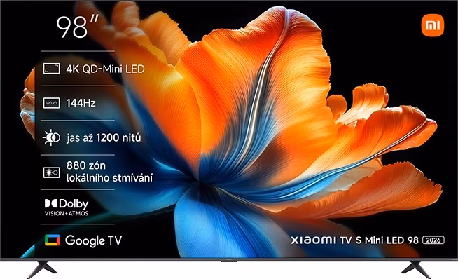 Xiaomi/TV S Mini LED 98 2026/98"/4K UHD/Šedá
