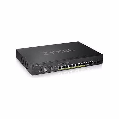 Zyxel XS1930-12HP, 8-port Multi-Gigabit Smart Managed PoE 375Watt 802.3BT Switch, 2x 10GbE, 2 SFP+ Uplink