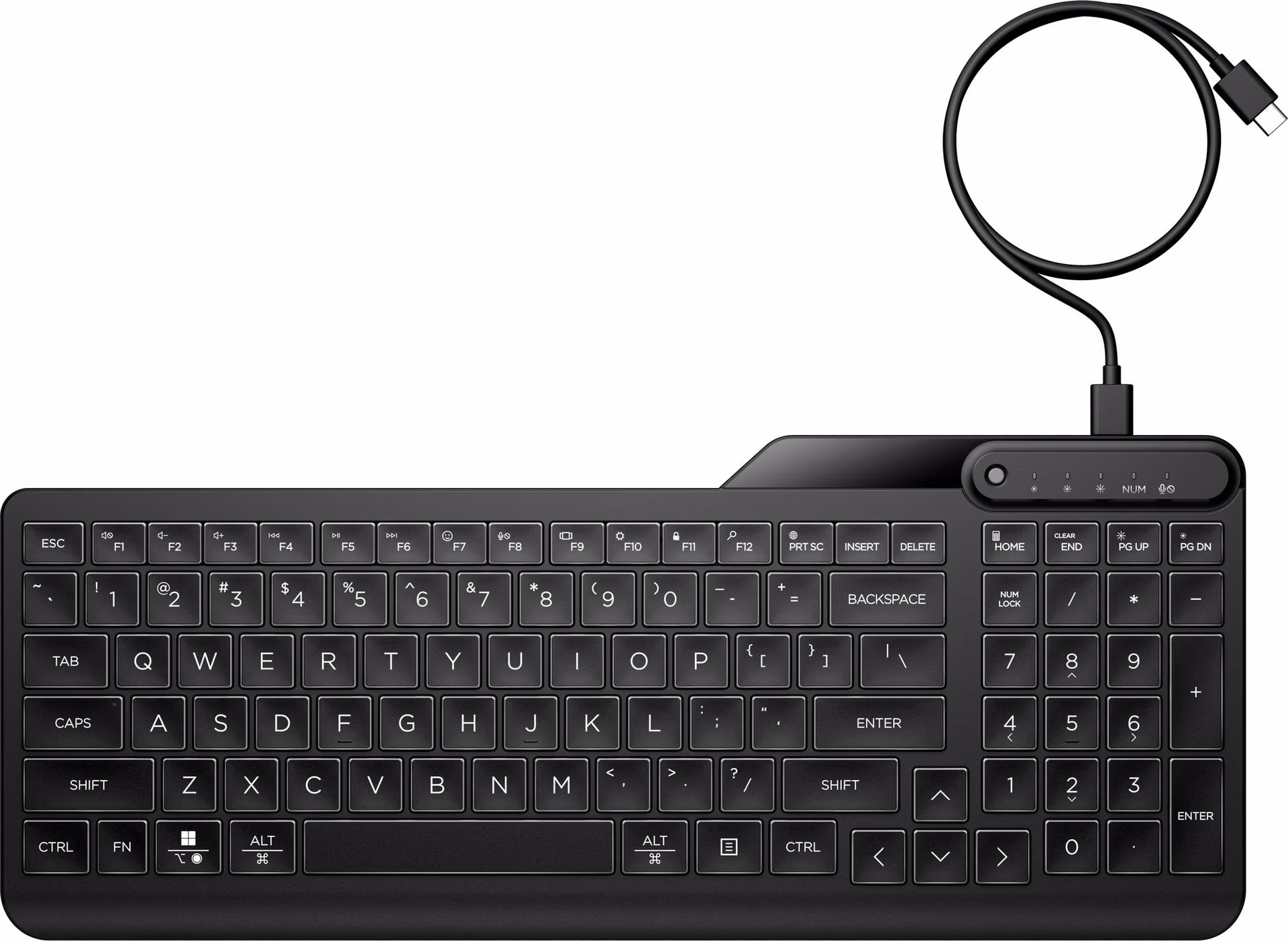 HP 405 Multi-Device Wired Backlit Keyboard CZ/SK