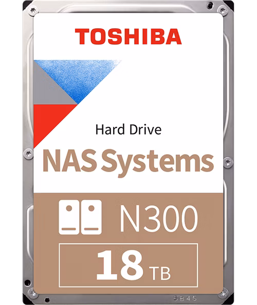 HDD  TOSHIBA NAS N300 3.5", 18TB, 1024MB, SATA  6.0 Gbps, 7200 rpm BULK