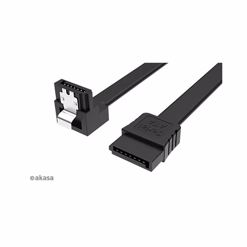 AKASA - Proslim SATA kábel 90 ° - 50 cm
