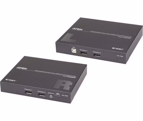 ATEN USB DisplayPort Dual View HDBaseT 2.0 KVM Extender (4K@100 m)