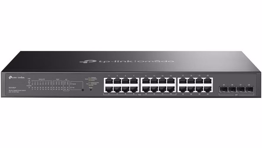 BAZAR - TP-Link OMADA switch SG2428LP (24xGbE,4xSFP,16xPoE+,150W,fanless) - poškozený obal