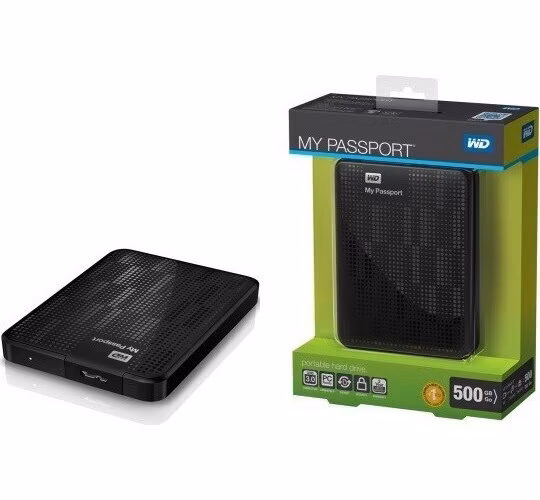 BAZAR - WD My Passport 500GB Ext. 2.5" USB3.0, Black